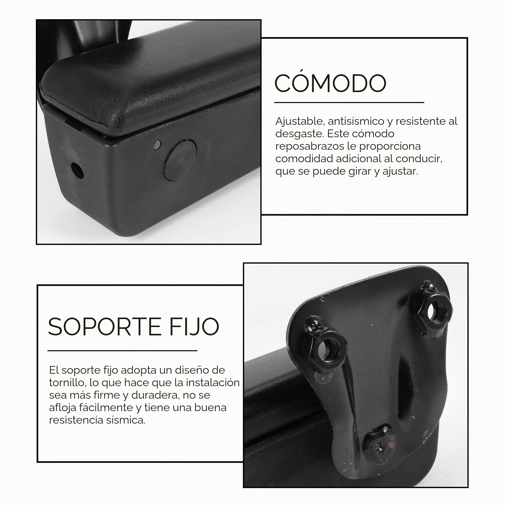 Reposabrazos ajustable universal para asiento de coche para Rv RV autocaravana piezas de coche derecho