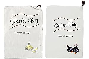 HOME-X Onion & Garlic Saver Bags: Reusable Vegetable Storage Solution