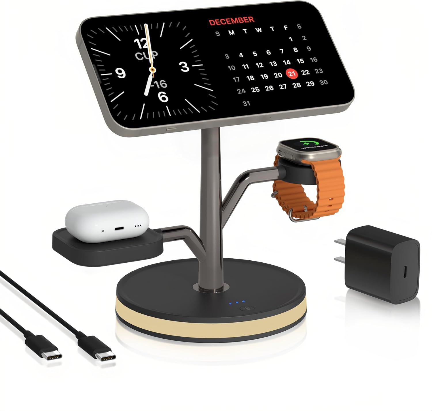 Wireless Charger, 3 in 1 Magnetic...