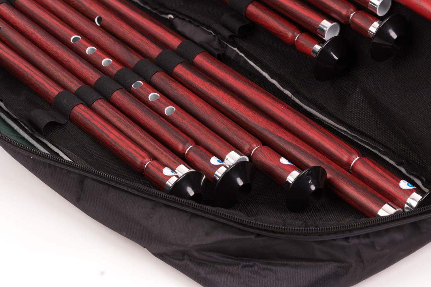Set completo di 13 accordatura Ney 440HZ in plastica PVC di qualità con custodia morbida