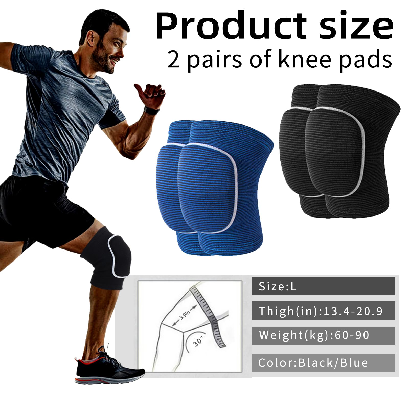 Ginocchiere Pallavolo Ninesquared New Shield - Protettive, Traspiranti, Unisex, Bianche - Foto 5