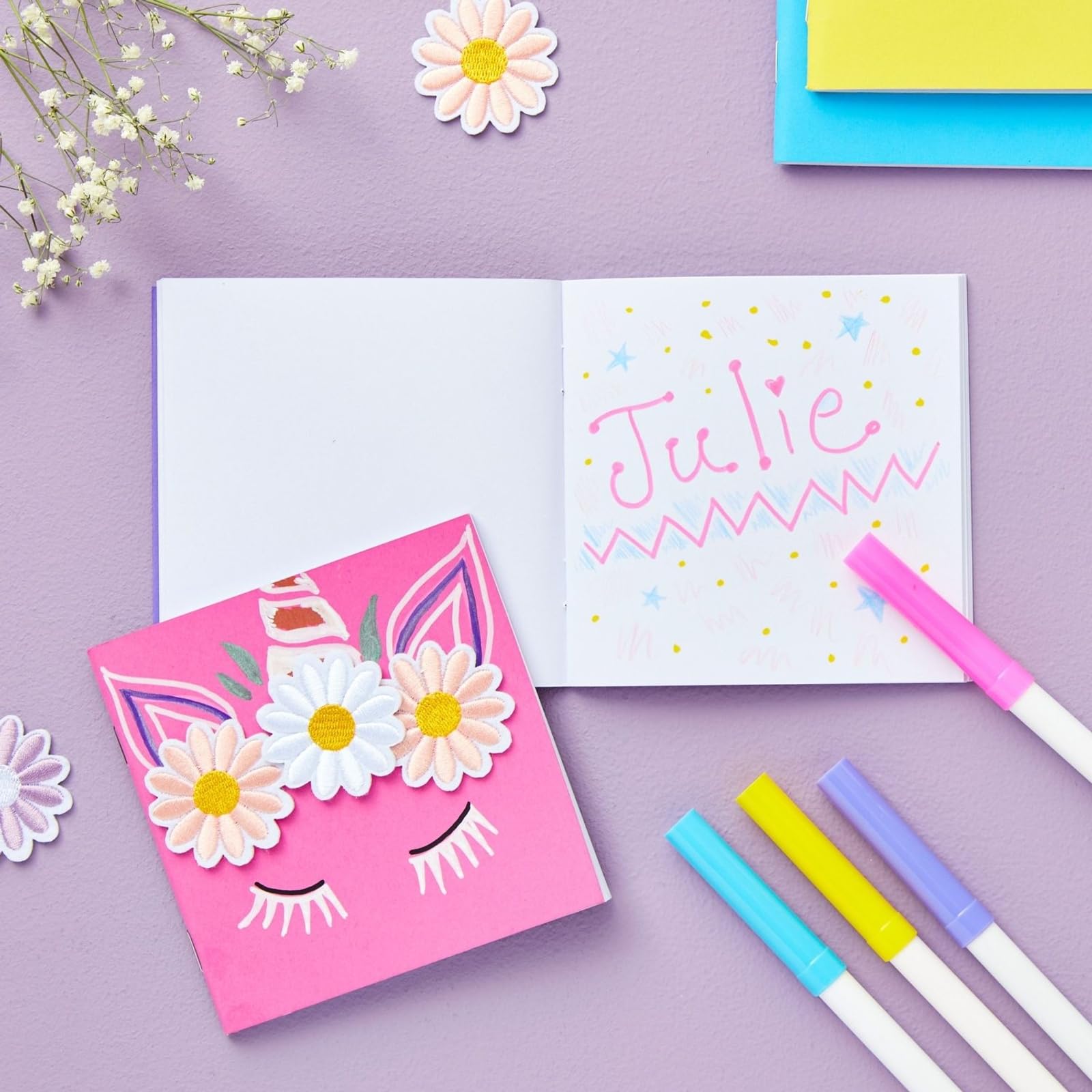 Paper Junkie Paquete de 48 cuadernos coloridos en blanco, a granel, mini cuadernos para niños, pequeños blocs de notas, diarios para dibujar, escribir (6 colores, 10 x 10 cm)