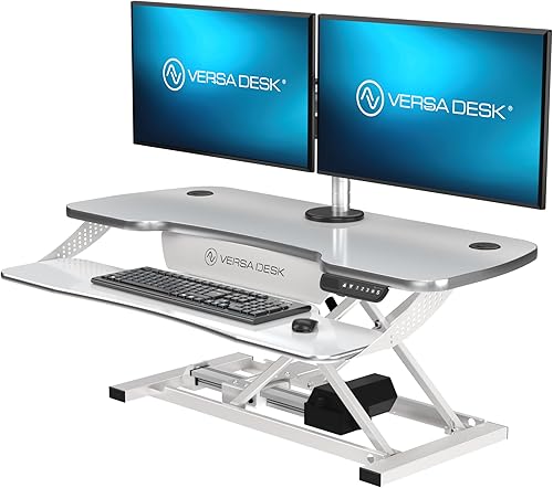 Miniatura 39 de VERSADESK® PowerPro™ Elite 40" x 24" - Convertidor de escritorio eléctrico ancho controlado por aplicación con puerto de carga USB. Eleva hasta 20