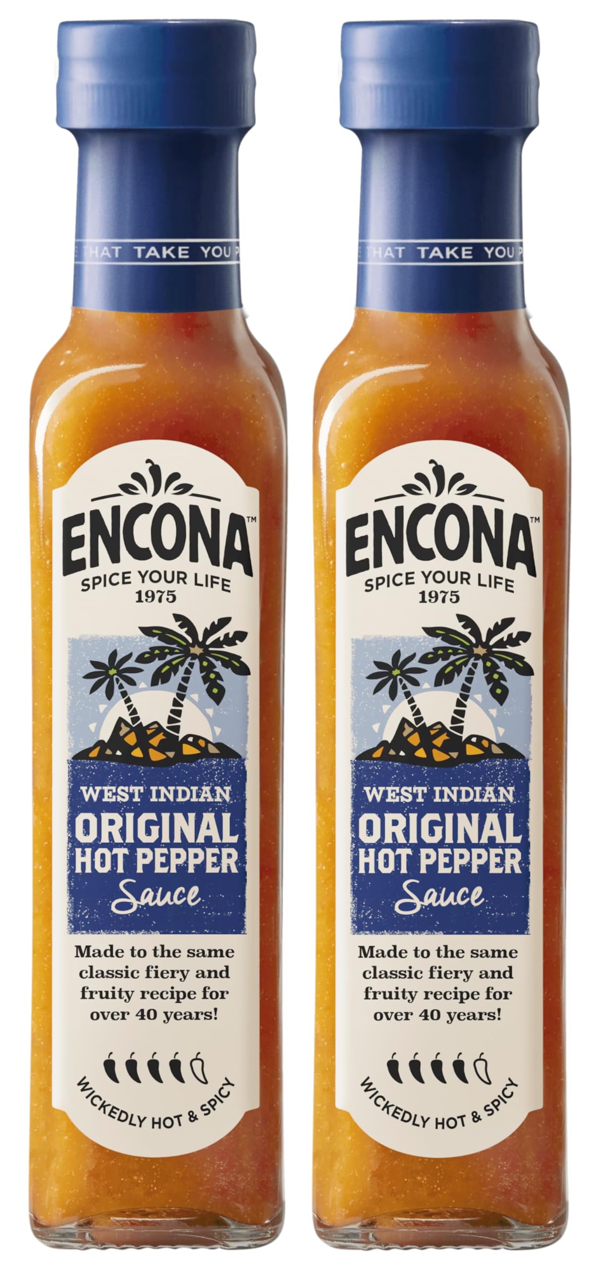 Encona West Indian Original Hot Pepper Sauce Salsa de pimienta 2x 142ml - importado de Shestore24