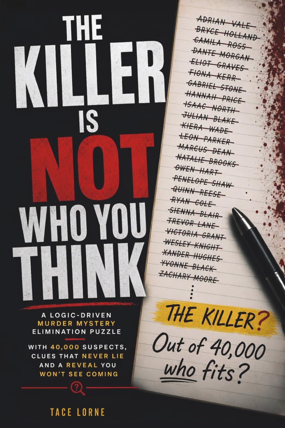 THE KILLER IS NOT WHO YOU THINK: A Logic-Driven Murder Mystery Elimination Puzzle with 40,000 Suspects, Clues That Never Lie and a Reveal You Won't See Coming