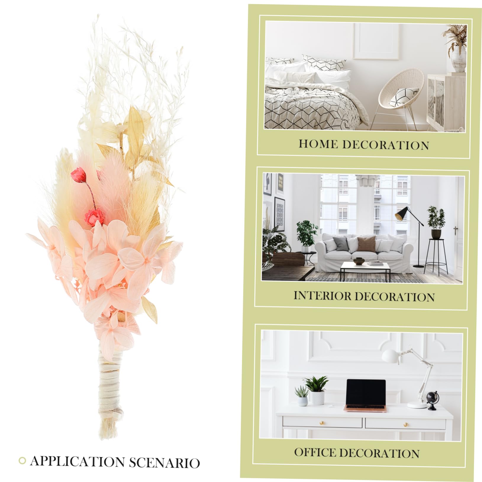 IMIKEYA 2 Pièces 6 Fleurs Conservées Arreglos Naturales Bricolage Plante Séchée Fleurs Arrangement pour Bricolage Petites Fleurs Séchées Fleurs Séchées Naturelles Rose Mariée
