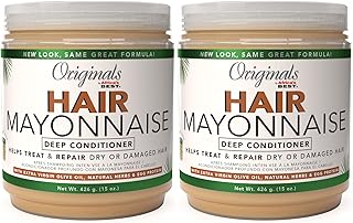 Africa's Best AfricasのベストORIG髪のマヨネーズ15オンスのジャー（443Ml）（2パック） 2パック