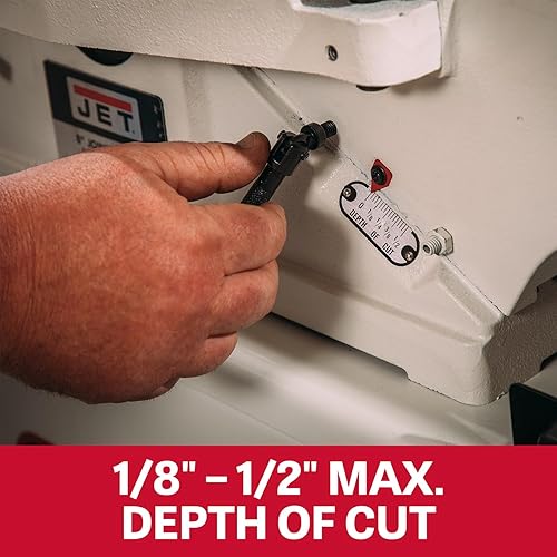 Miniatura 3 de JET Ensambladora de 8 pulgadas, cabezal de corte recto de cuchillo, 2 HP, 230V 1Ph (modelo JWJ-8CS)