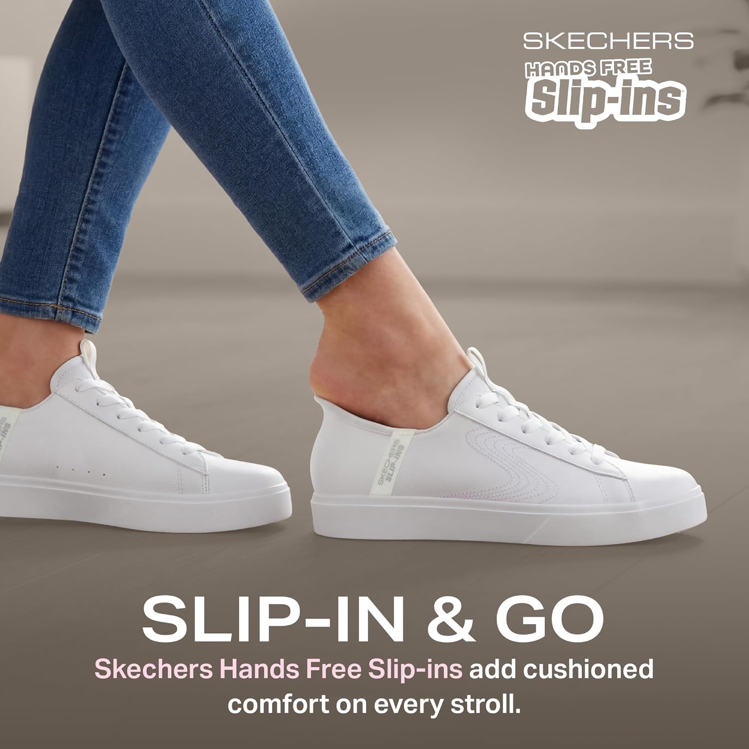 Skechers Womens Eden Lx-Royal Stride Hands Free Slip-ins Sneaker - Image 5