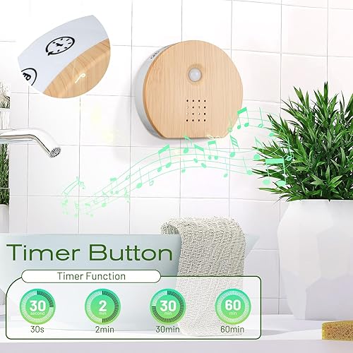 Miniatura 4 de Caja original de pájaro cantante, caja de sonido natural de ruido blanco con sensor de movimiento, portátil, canto de pájaros con temporizador, 9