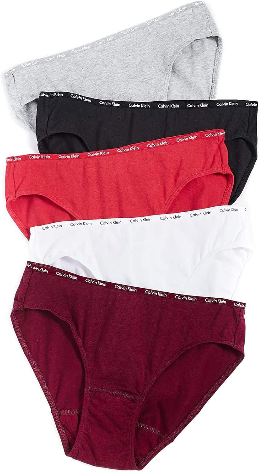 Calvin Klein Women Signature Cotton 5-Pack Bikini QD3713