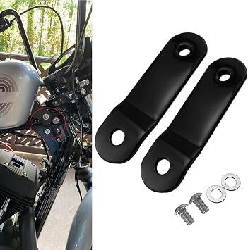 2.56 Inches Motorcycle Gas Tank Lift Riser Kit for Harley Touring, Dynas 1999-Up, Sportsters 1995-Up, Softails 1999-2007