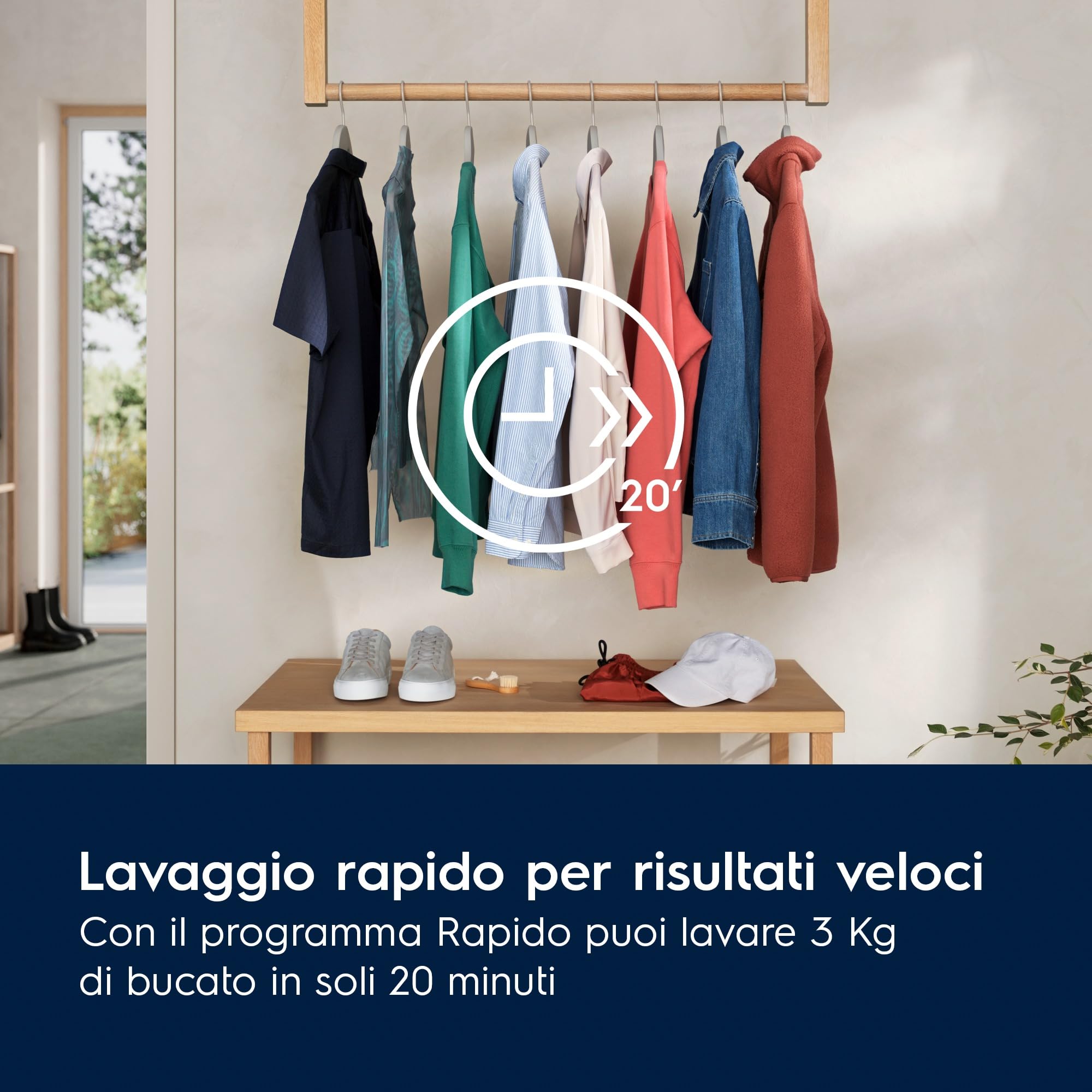 Electrolux 600 Lavatrice a carica frontale, EW6F210G, 10 Kg, SensiCare, Time Manager, Programma Hygiene/Rapido, Motore Inverter+, Flussimetro, Prosense, 847x597x636 mm, Color Bianco, Classe A