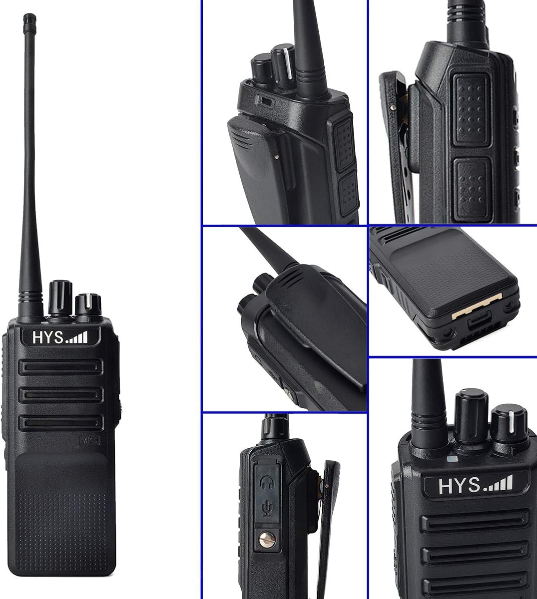 Special HYS TC-L10W Rechargeable 16channels 3000mAh Large Battery Walkie-Talkie Two-Way Radio Li-ion Battery and Charger Included (2PACK)