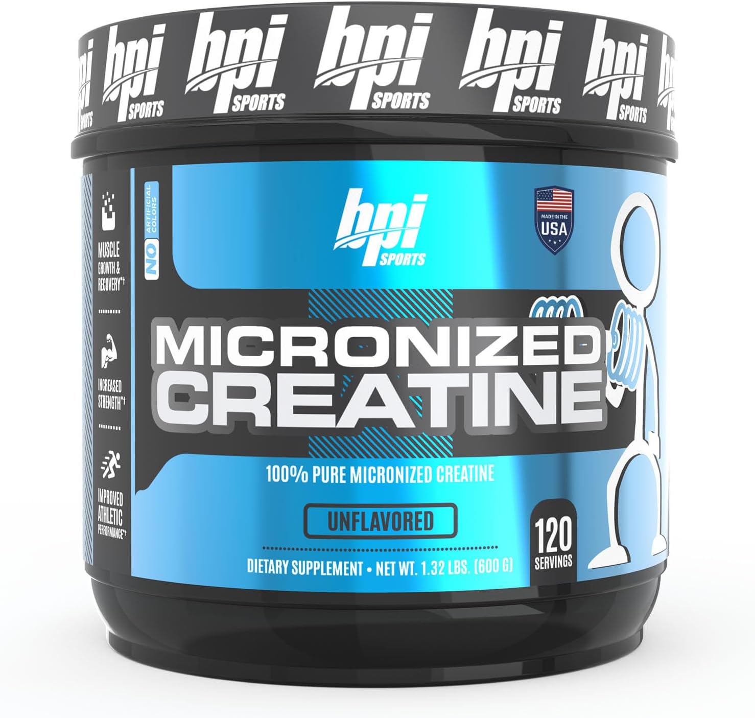 Micronized Creatine - Increase Strength - Reduce Fatigue - Lean Muscle Building - 100% Pure Creatine - Better Absorption - Supports Muscle Growth - Unflavored - 120 Servings - 21.16 Ounce