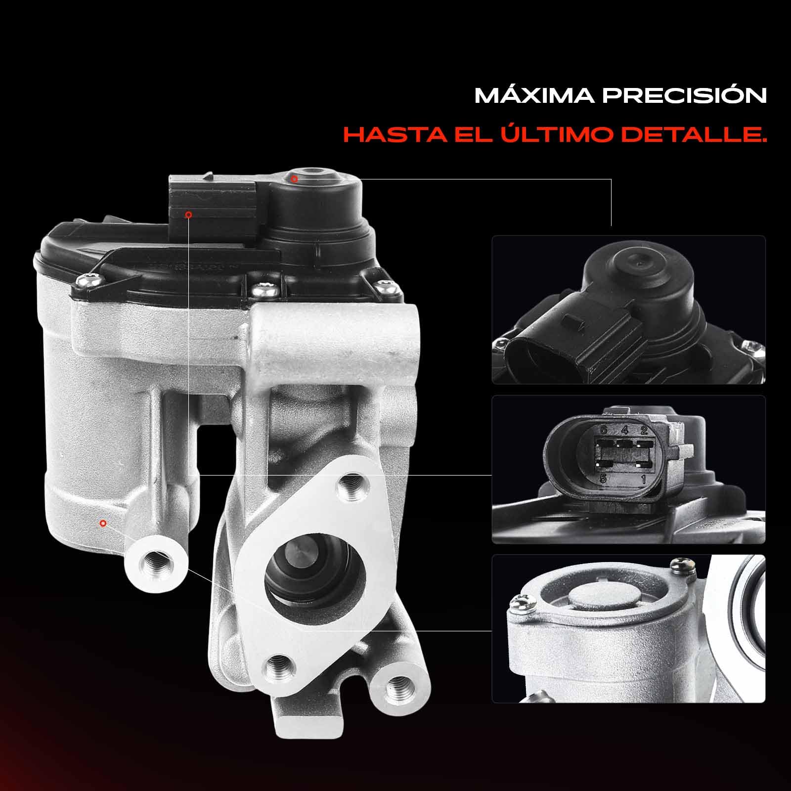 Frankberg Válvula EGR de 5 Polos 2231000QAA | Compatible con: Plataforma/chasis Movano X70, Volquete Movano H9, Autobús Interstar X70, Caja Interstar X70