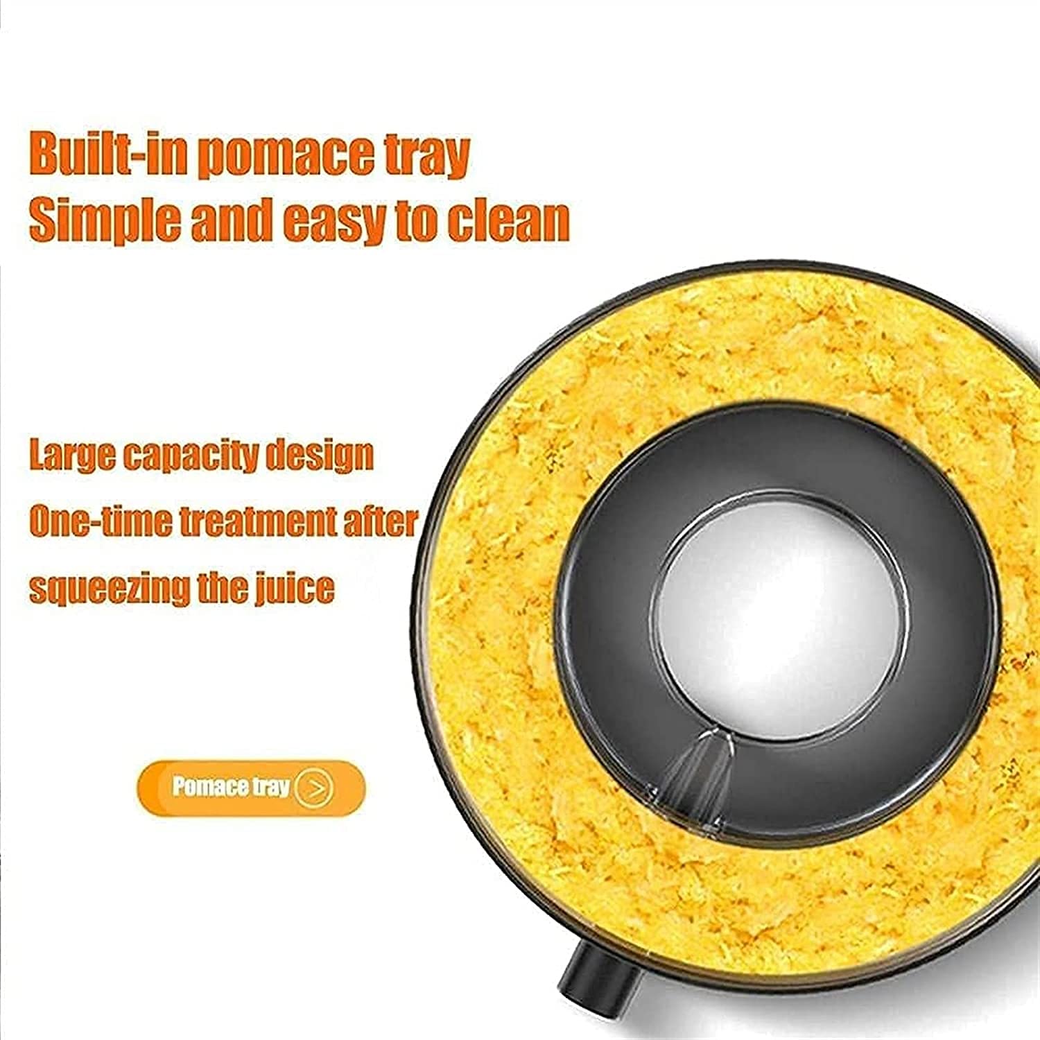 Máquinas de expresión Lenta Masticación Lenta Juicer Prensa Colgada Juicer Verduras y FruitSEXTRÁTICO Fácil de Limpiar 3 velocidades BPA- Libre
