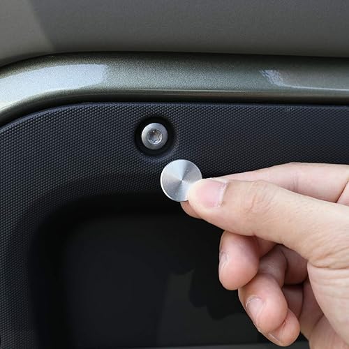 Cubierta protectora de tornillo de puerta de aleación de aluminio para Land Rover Defender 110 130 2020 2021 accesorio interior del coche (4 puertas