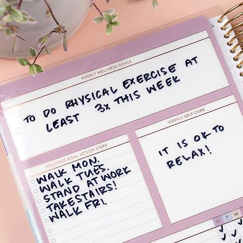 Miniatura 6 de Panel de control a presión bienestar. Rastrea alimentos, agua, actividades y más. Borrado en húmedo y de doble cara. Accesorio a presión para