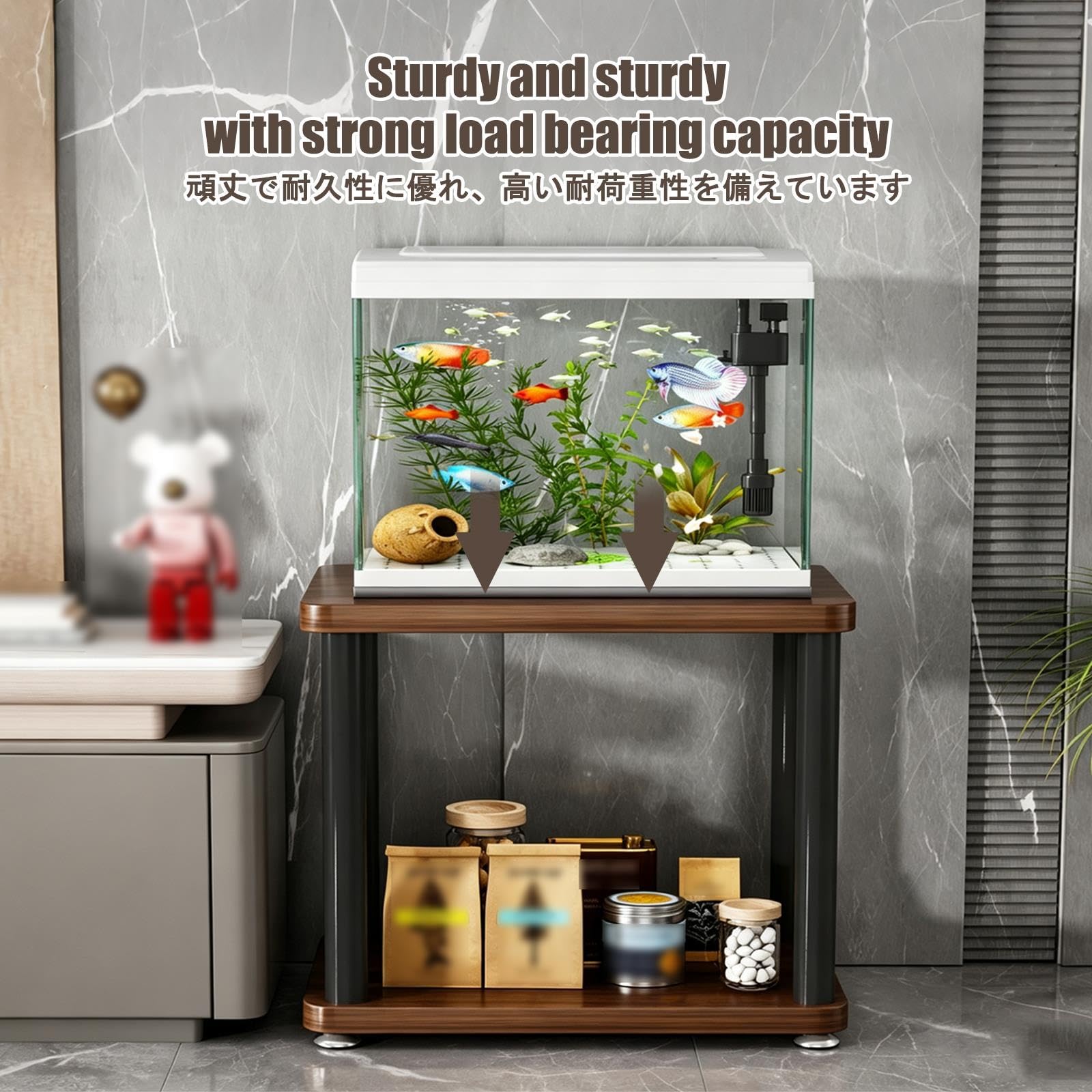 Mobile per Acquario, Base per Acquari, Robusto e Durevole