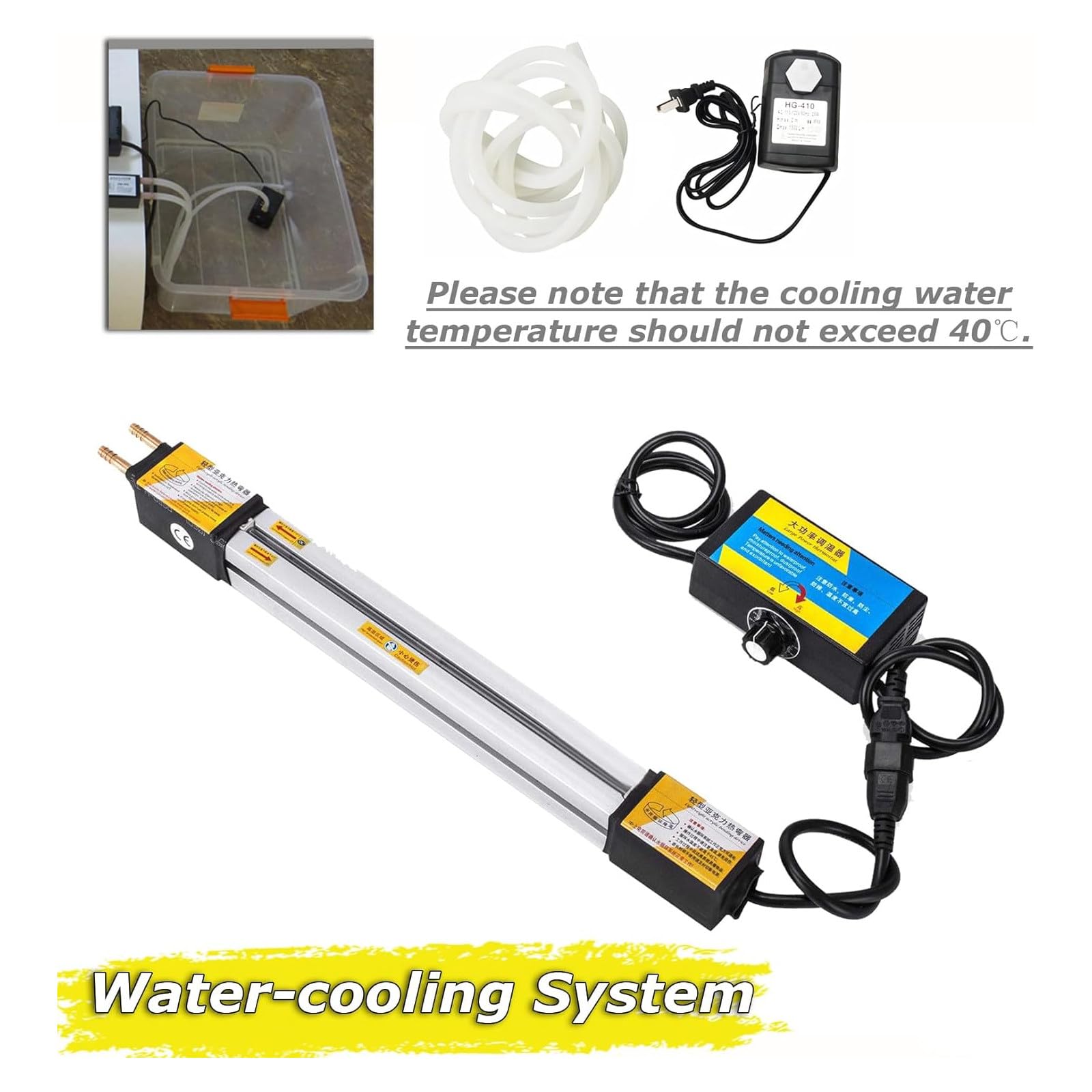 Dobladora De PláStico AcríLico, Dobladora Manual De Tiras De Pvc, Con Calentador De Caja De Luz Y 2 TuberíAs De Agua, Para DecoracióN/FabricacióN De Carteles De IngenieríA,125cm