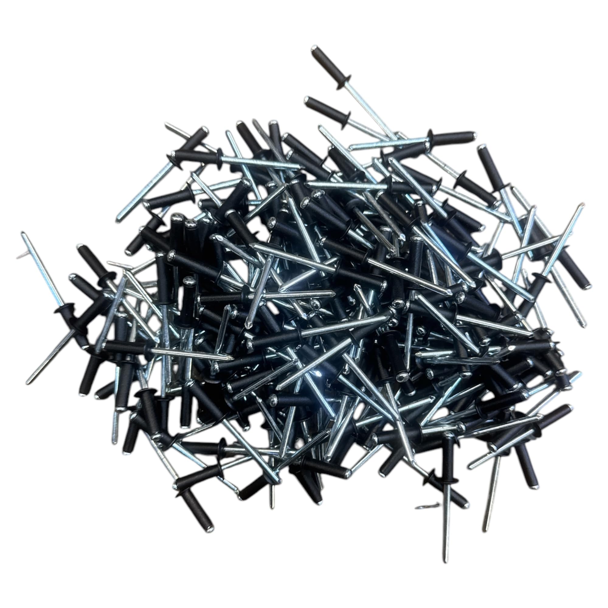 Rivetti in Alluminio Neri 4,8x16mm, Set da 250Pezzi, Fissaggio Fai da Te laccato nero