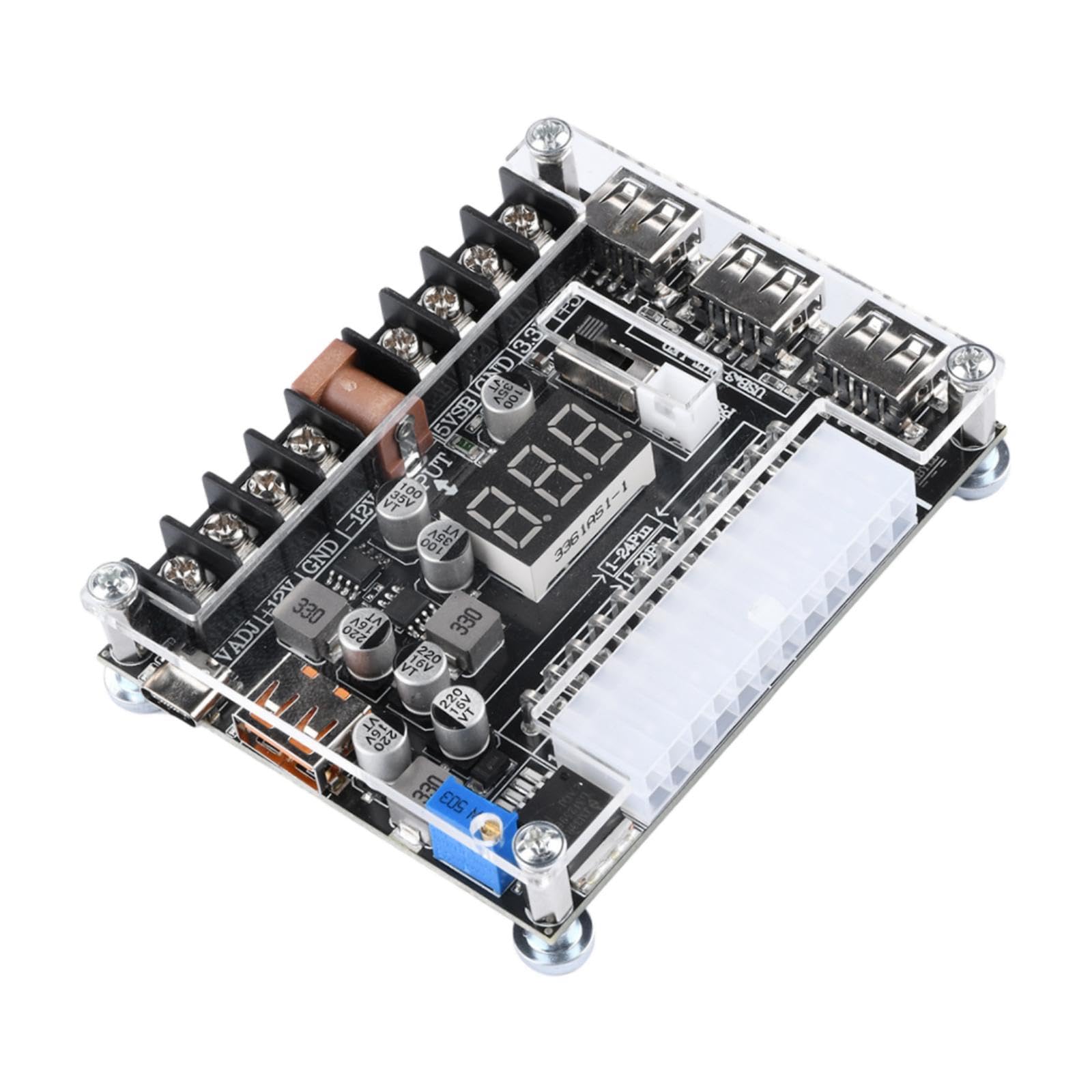 ATORSE Power Supply Breakout Board Easy to Use Multipurpose Power Adapter Board Board-image-45