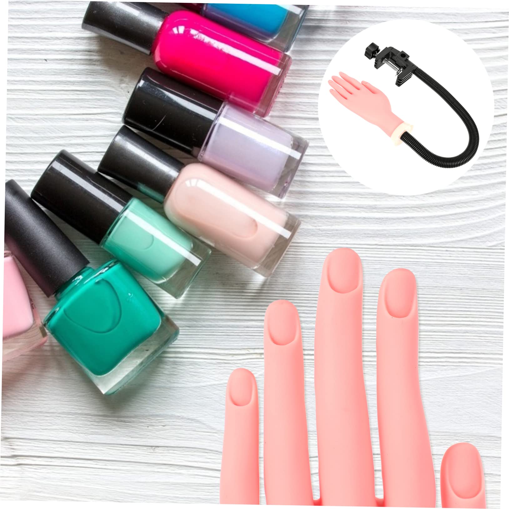 1pezzi Mano Artificiale Per Unghie Addestramento Per Nail Art Strumenti Per Manicure Unghie Finte Pratica Per Principianti