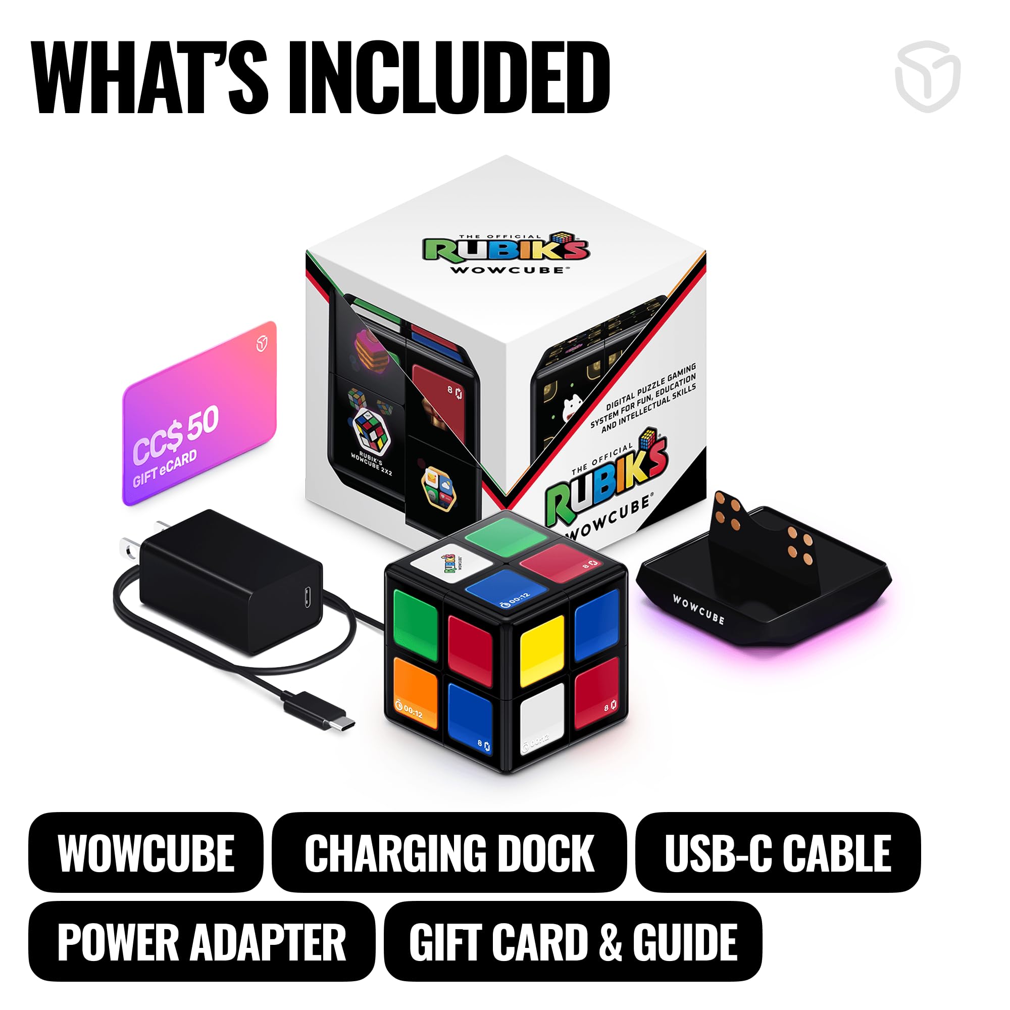 WOWCUBE System Black Edition - Plataforma portátil de juegos de