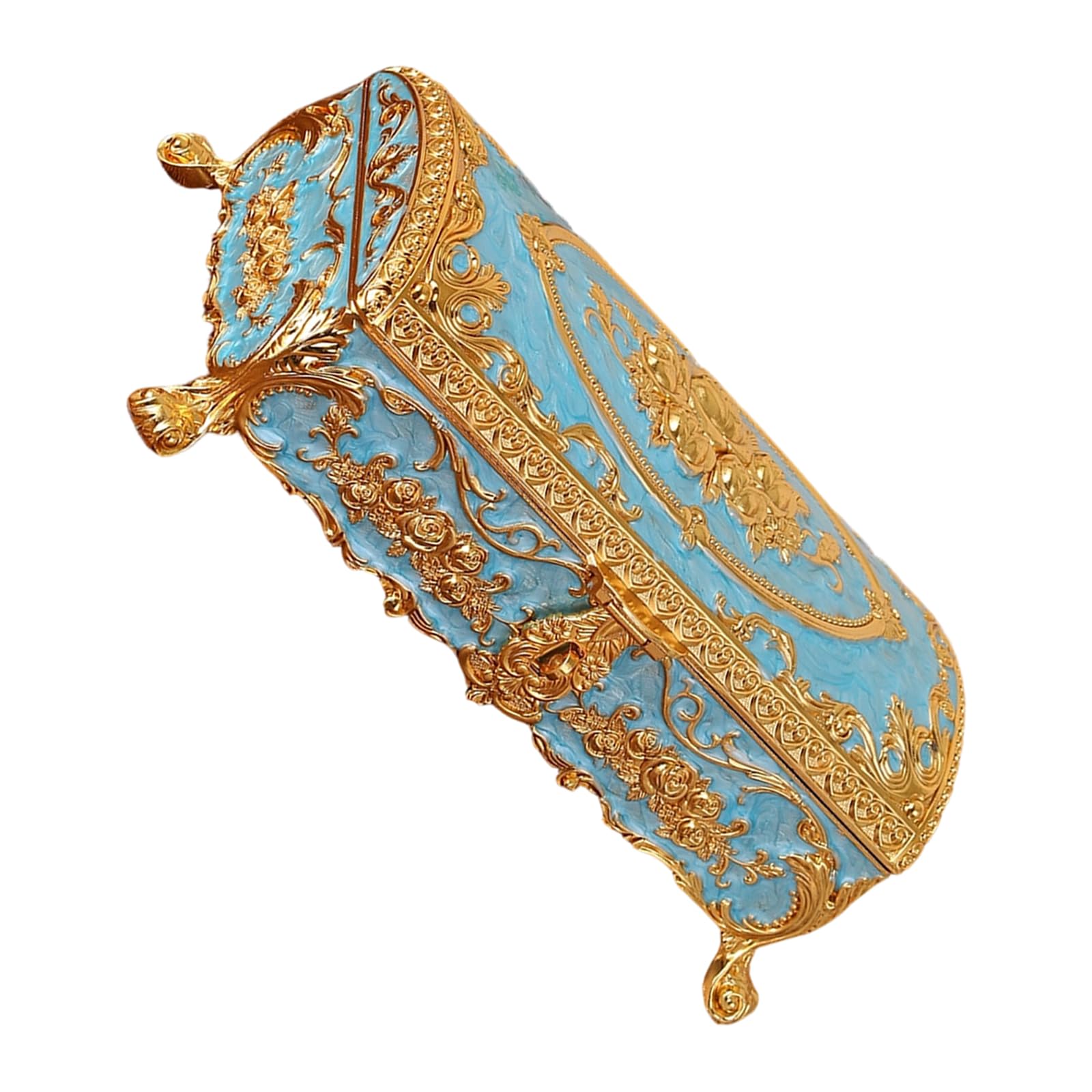 Présentoir multifonction pour accessoires et boîte à bijoux décorative en métal