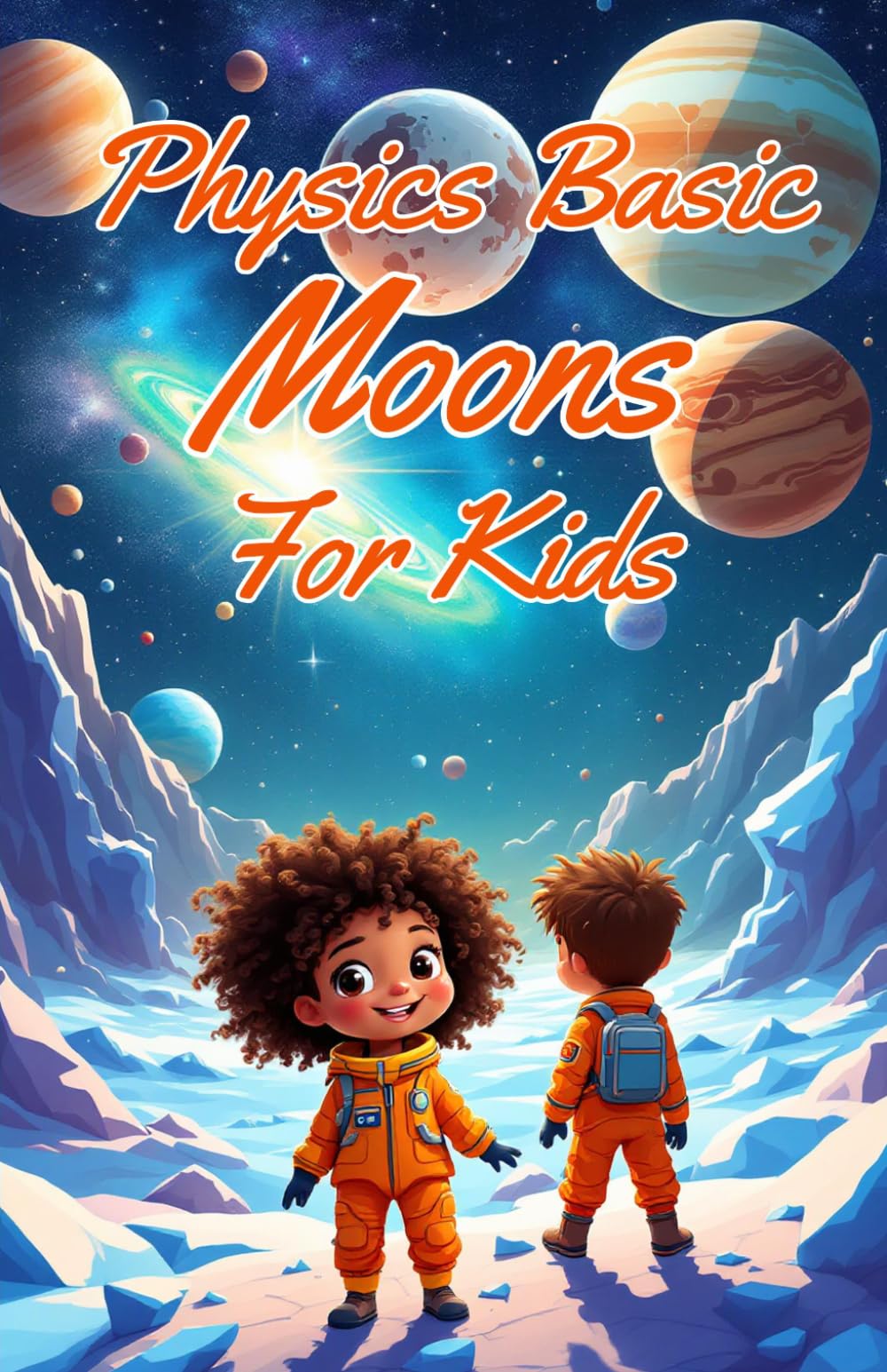 Physics Basic Moons For Kids: Solar System Worlds, Oceans, Volcanoes, and Tidal Forces Explained for Young Scientists: 20 (Physics Kids Books)