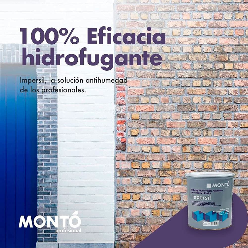 Hidrofugante, Impermeabilizante y Antihumedad al Disolvente Impide la Absorción de Agua. Impersil (4L)