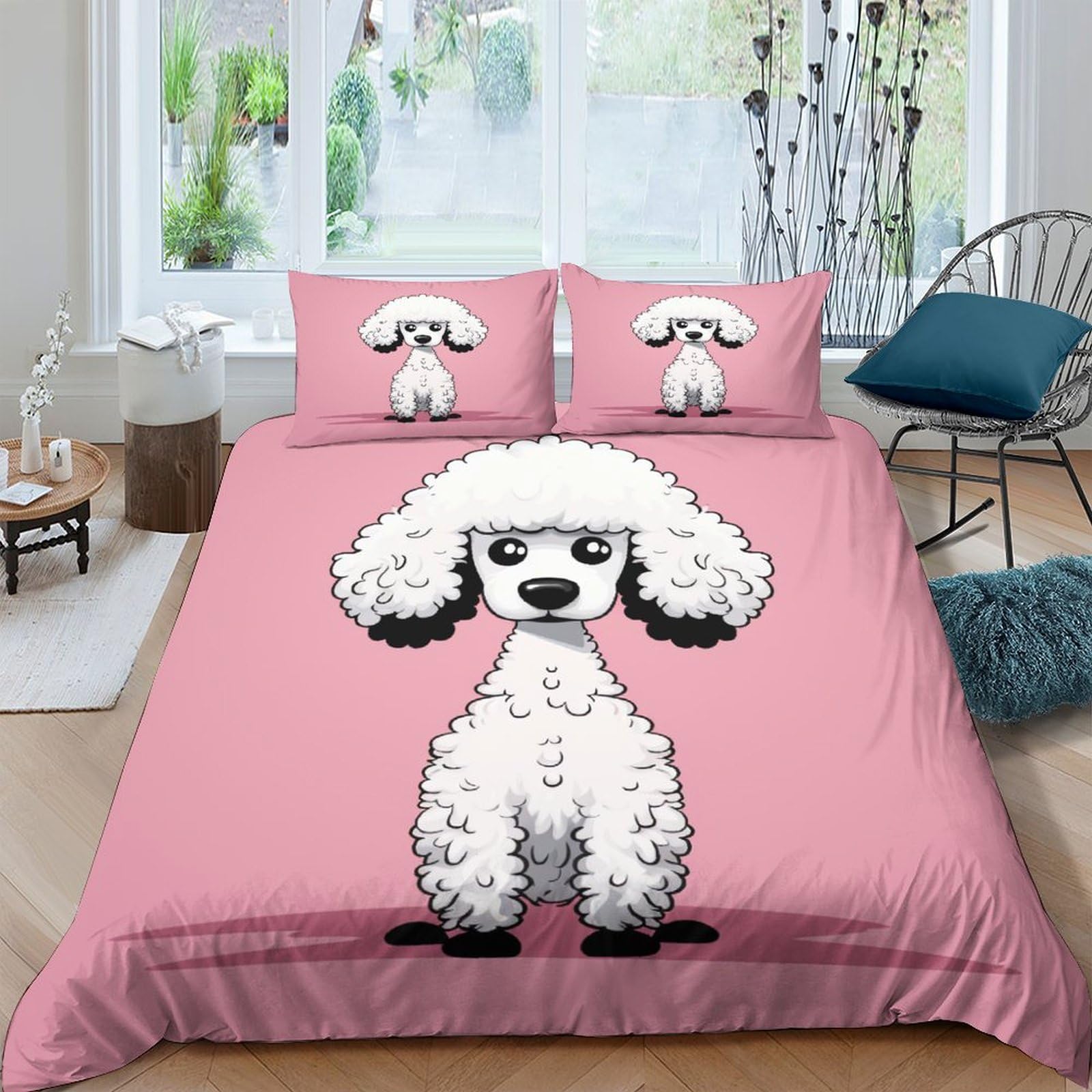 Parure de lit hypoallergénique en microfibre douce avec sa housse de couette 220x240