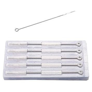 Tattoo Needles,New Star Tattoo Box Of 50#12 7F Pro Flat Shader Premade Sterile Tattoo Needles Supply 1207F