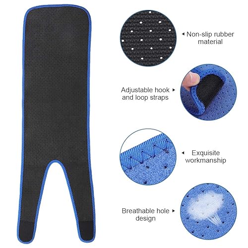 Miniatura 4 de Health Gear - Manga de compresión para muslos, soporte para muslos con material antideslizante para quad, ingle, inflamación, hinchazón, moretones,