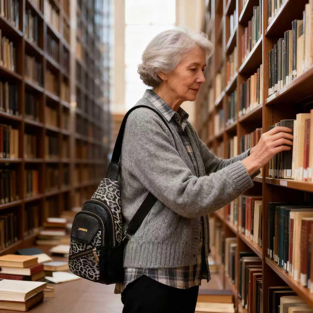 Sling Bag for Women, Leopard Print Crossbody Bag for Women Travel - Water-Repellent PU Leather-Inspired Fanny Pack with Multi-Pockets, Adjustable Strap, Ideal for Commute/Daily/Sports, /Holiday - Image 8