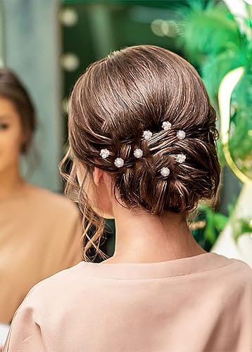 Miniatura 5 de Accesorios para el cabello para mujer, juego de horquillas de boda, joyería para mujer, flor plateada, pinzas de perlas, novias, tocados, damas de