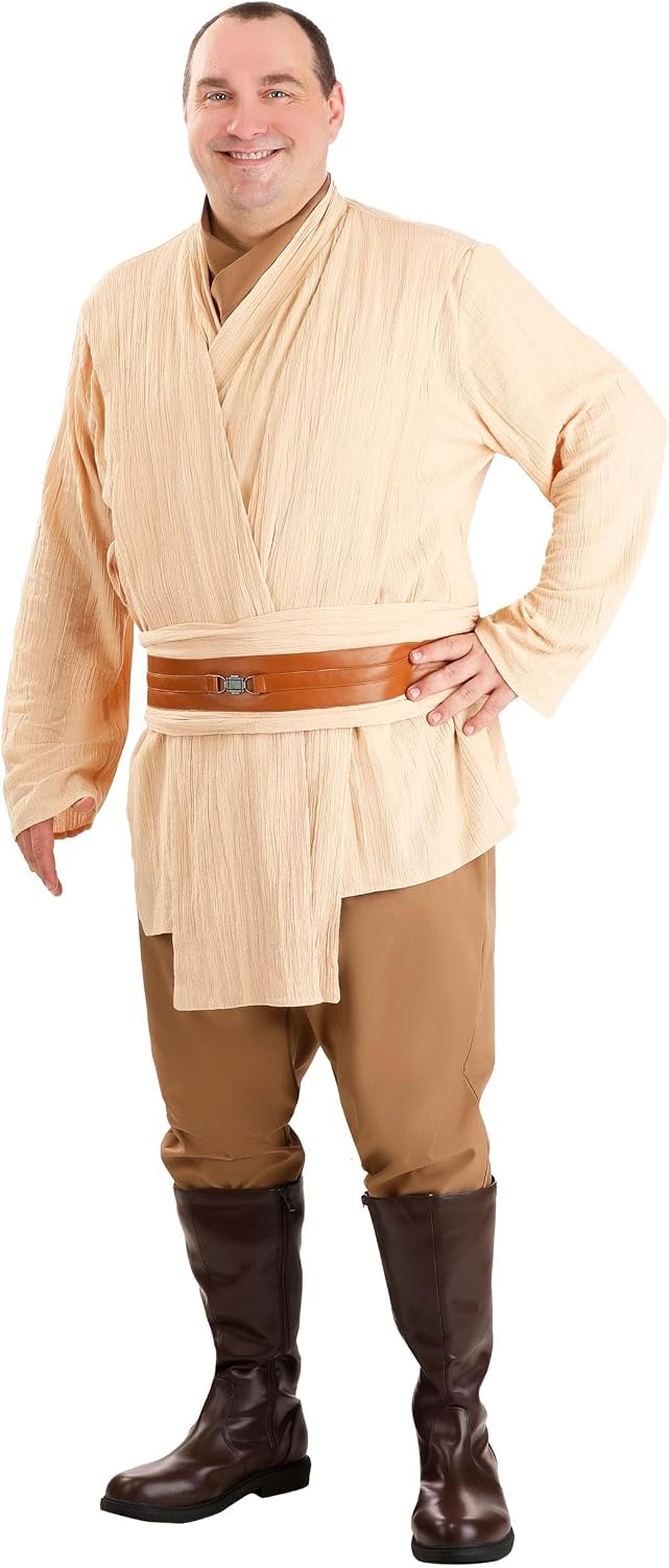 Jazwares Plus Size Men's Star Wars Premium Jedi Costume - Officially Licensed Classic Jedi Robes Cosplay Outfit