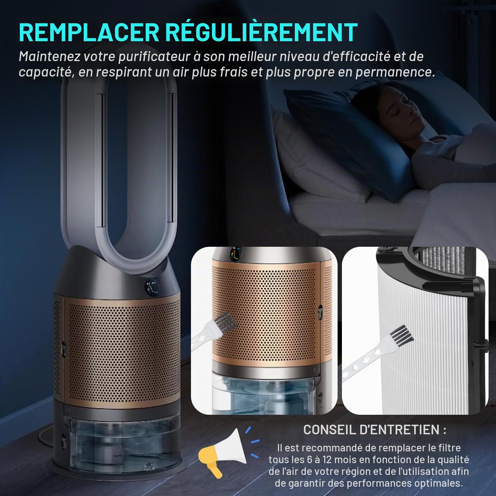 Filtre de rechange H13 HEPA 360° en verre véritable avec filtre à charbon compatible avec Dyson TP10 HP10 HP09 TP09 HP07 TP07 TP06 HP06 HP04 TP04 PH04 PH03 PH02 PH01 DP04 HP4B PH3A TP7A TP7C TP4A TP4B | HP10 HP09 TP09 HP07 TP07 TP06 HP06 PH04 PH03 PH02 PH