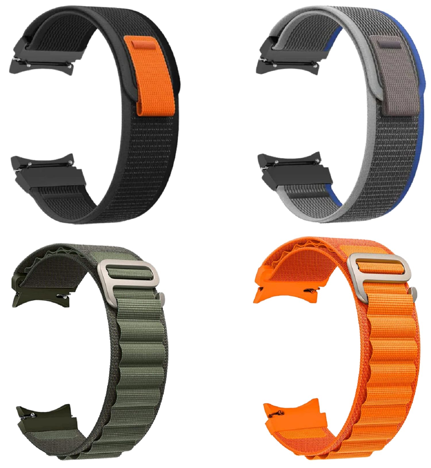 PEFKO PSS52 Watch Straps/Bands Compatible With Samsung Galaxy Watch 5 Pro/Galaxy Watch 6/5/4 40mm 44mm/ Galaxy Watch 4 Classic 46mm [ COMBO OF 4 ]