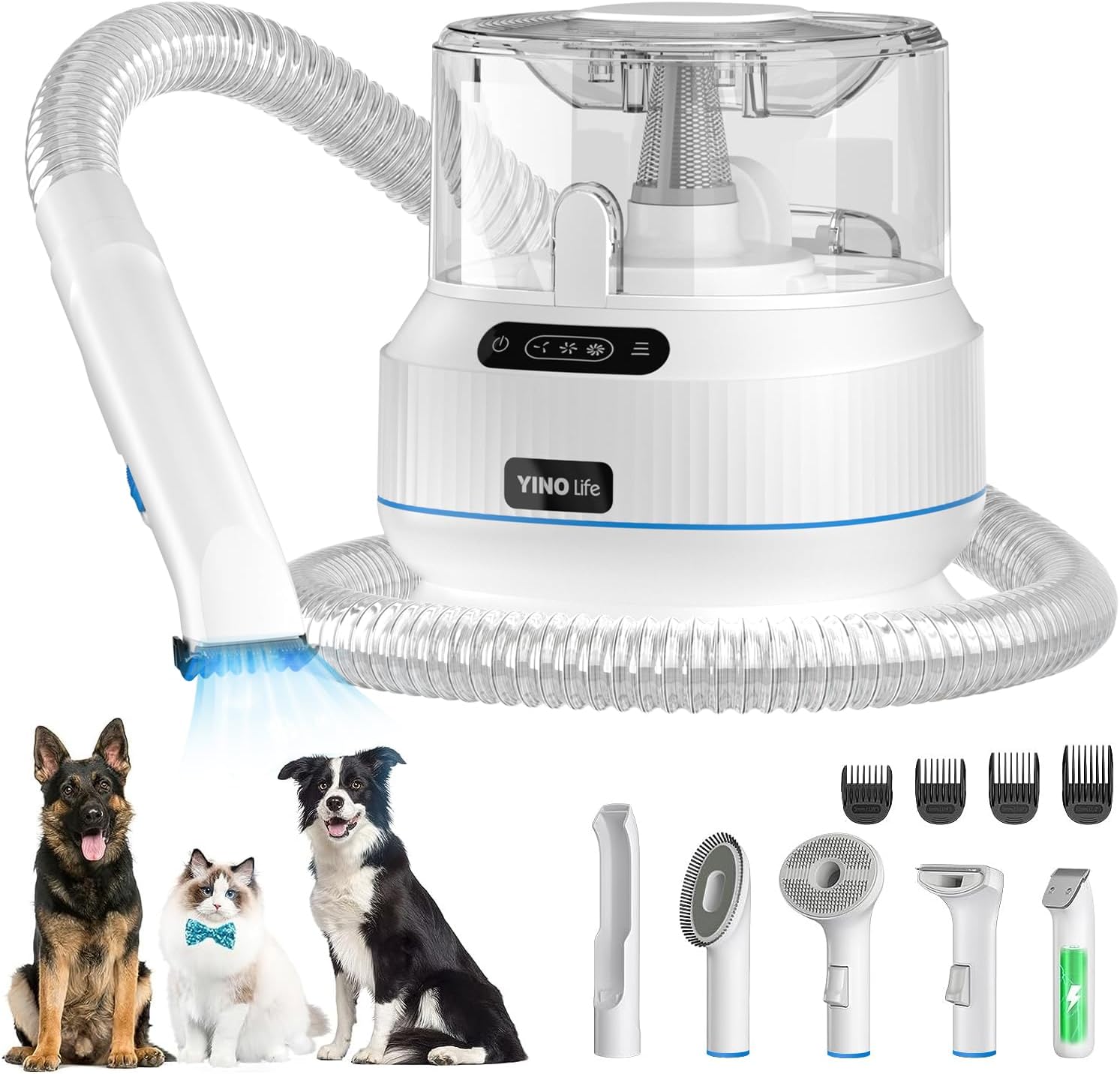 DEEPCRAFF Pet Grooming Vacuum Brush Attachment for Dogs Cats Efficient ...