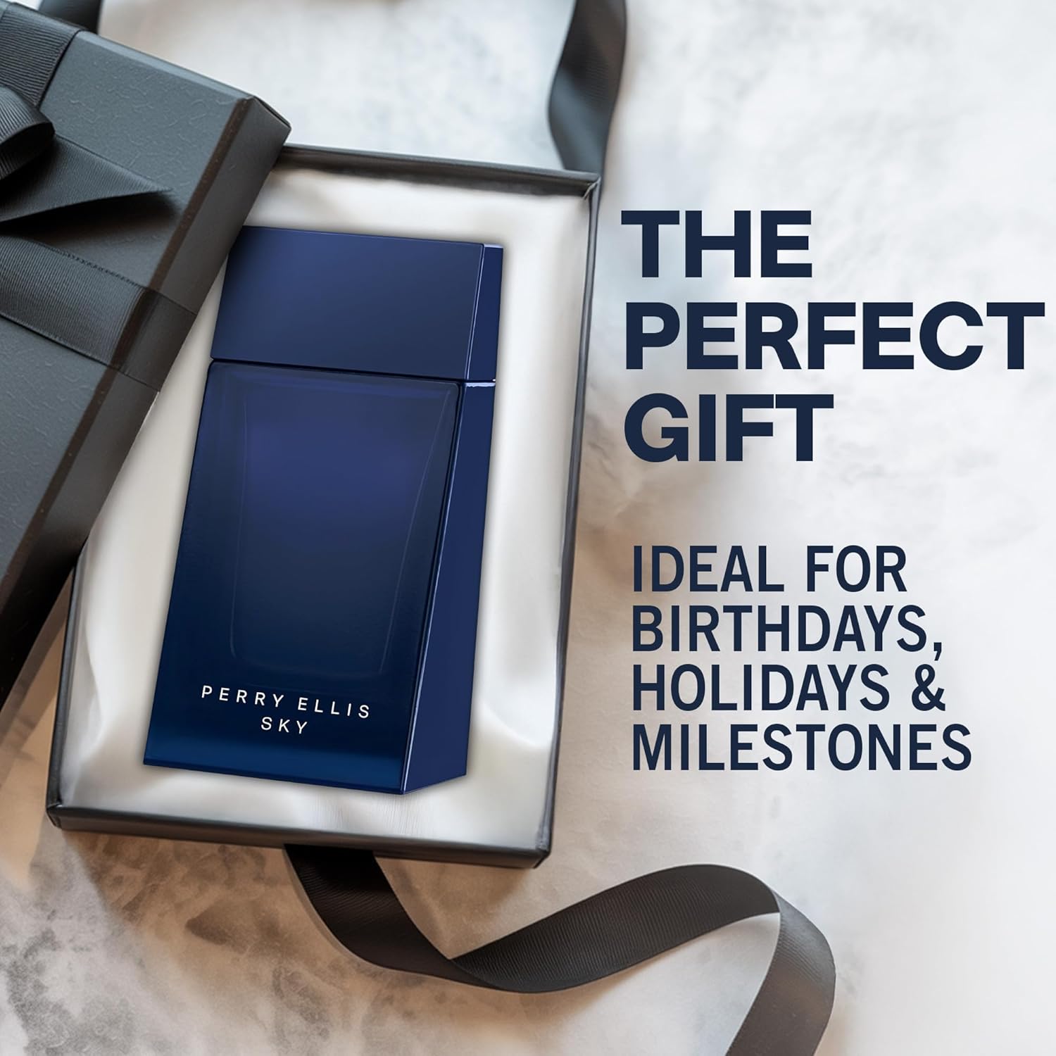 Perry Ellis Sky Eau De Toilette Spray for Men - Mens Cologne, Long Lasting Perfume, EDT, Fragrance with Notes of Bergamot, Lime & Cedarwood - 3.4 fl oz (100 mL) - Image 5