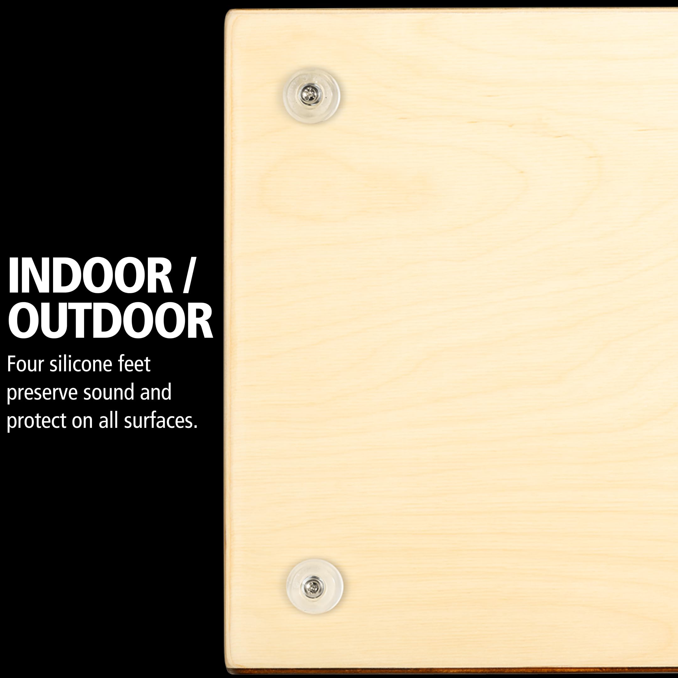 Meinl Percussion Snarecraft Cajon Instrument - Grande Drum Box con 2 Cordiere - Superficie di Suono Betulla Almond (SC100AB)