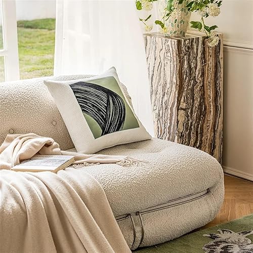 Miniatura 4 de Throw Covers, 1PC 18"x18" Green Pillow Cover Decorative Abstract Art Painting Embroidery Cushion Case Home Cojines Sofa Chair Coussin (Color  B