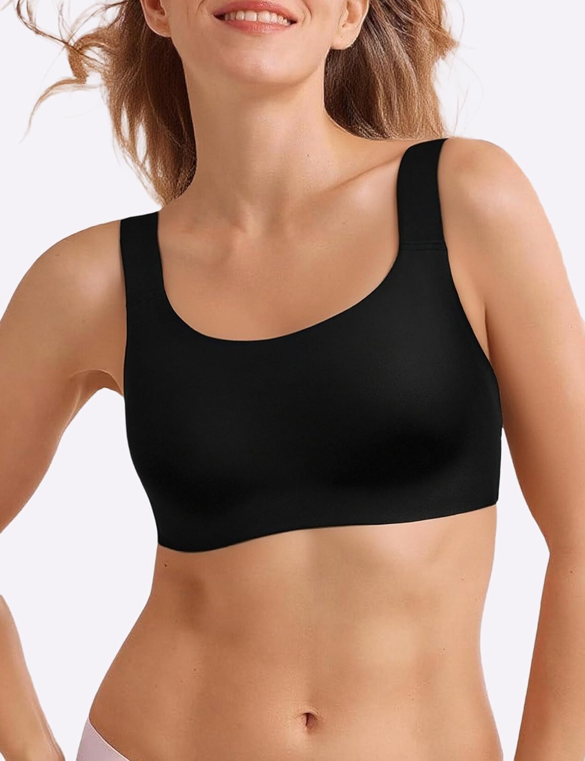 Tarbo Push Up Bra for Women No Underwire Wireless Jelly Bras Seamless Support Bralette Comfort Full Coverage Tshirt Brassiere - Image 2