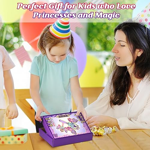 Miniatura 5 de EZVYAO Varitas mágicas iluminadas para niños, varita de juguete intermitente de princesa con sonido, recuerdos de fiesta de cumpleaños, accesorios