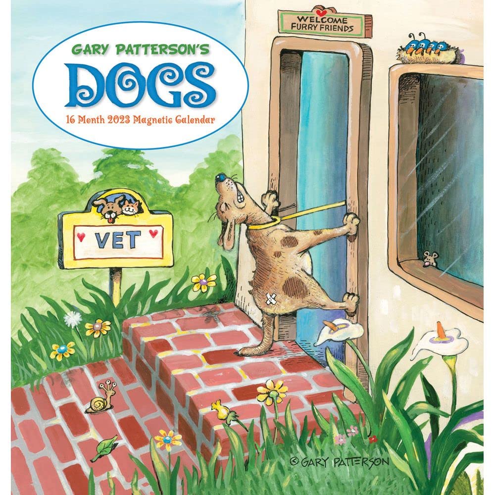 Carousel Calendars, Patterson Dogs 2023 Magnetic Calendar