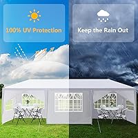 Vista 4 de Carpa para exteriores, carpa de fiesta de boda, refugio de campamento, refugio instantáneo comercial, tienda de campaña impermeable con paredes