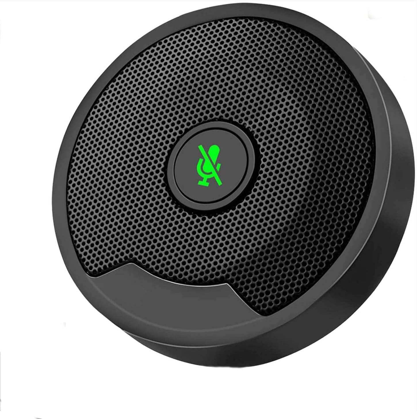 Microfono per Conferenze, Microfono da Tavolo USB Portatile Plug And Play con Silenziamento, Microfono Stereo per Pc Omnidirezionale A 360° per Videoconferenze, Giochi
