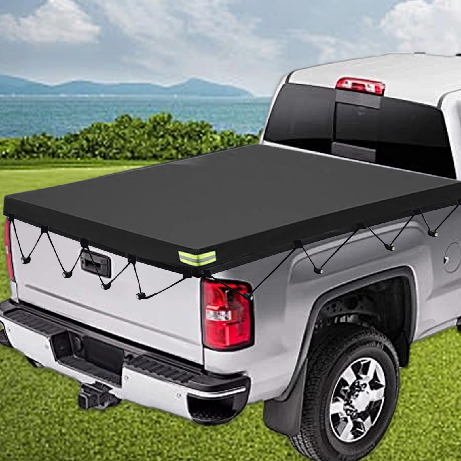 Couvre-Goudron De Lit De Camion - Bâche De Protection Pick-up Imperméable 600D Oxford Pour Boîte Courte Avec Coutures Renforcées